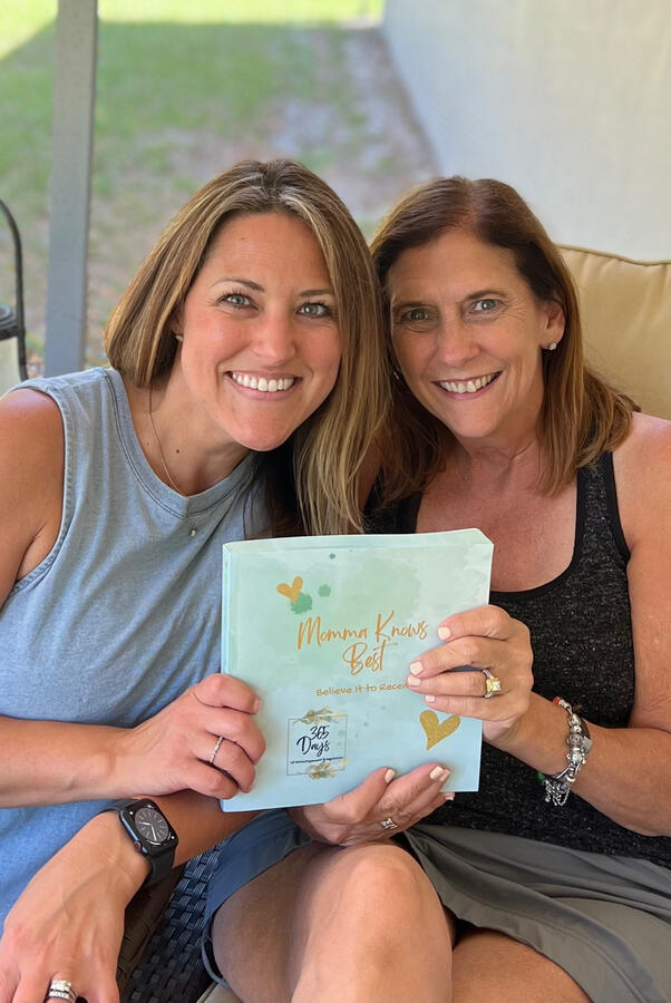My Mom Receiving the 1st Copy I received after publishing! She really does know best and I'm so thankful to have her to pass down the encouragement and love to me!